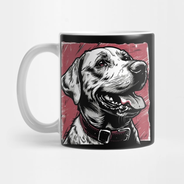 Retro Art Labrador Retriever Dog Lover by June Sixteen